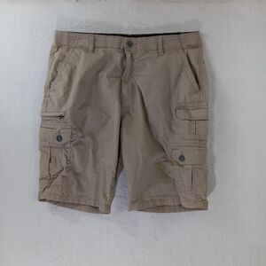 Iron Flex Cargo Shorts Men's Size 36 Tan